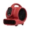 Xpower Mini Mighty Air Mover W/  Power Outlets and 3 hr Timer, 1/4 HP, 925 CFM, 2.3 Amps, 4 Positions, 3 Speeds P-230AT-Red - alternate 9
